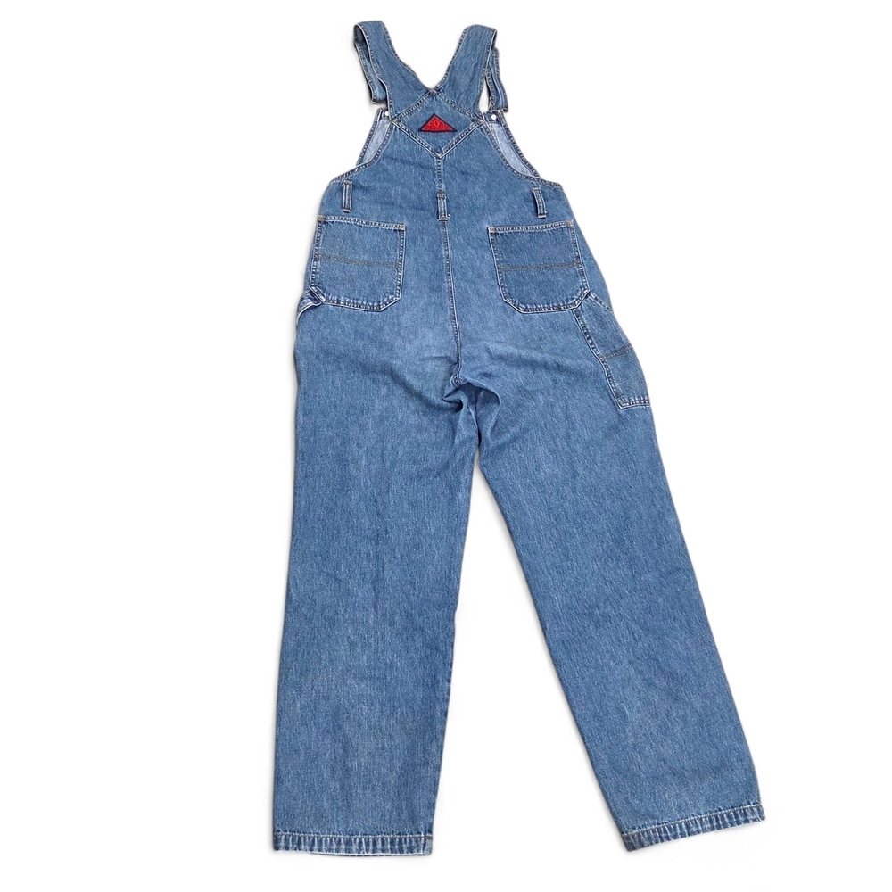 Squeeze Vintage 90s Women's Blue Denim Carpenter Overalls Size Small - Picture 3 of 14